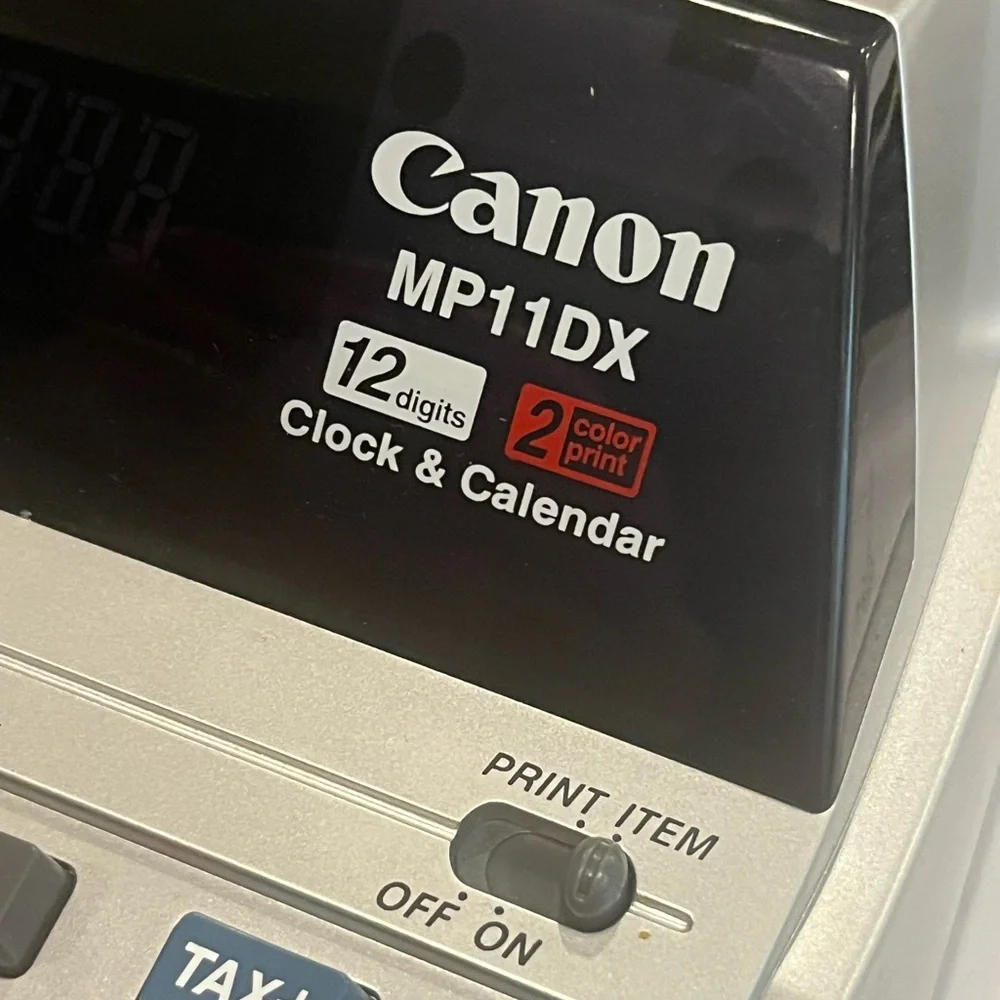 Vintage Canon MP11DX Gray Calculator